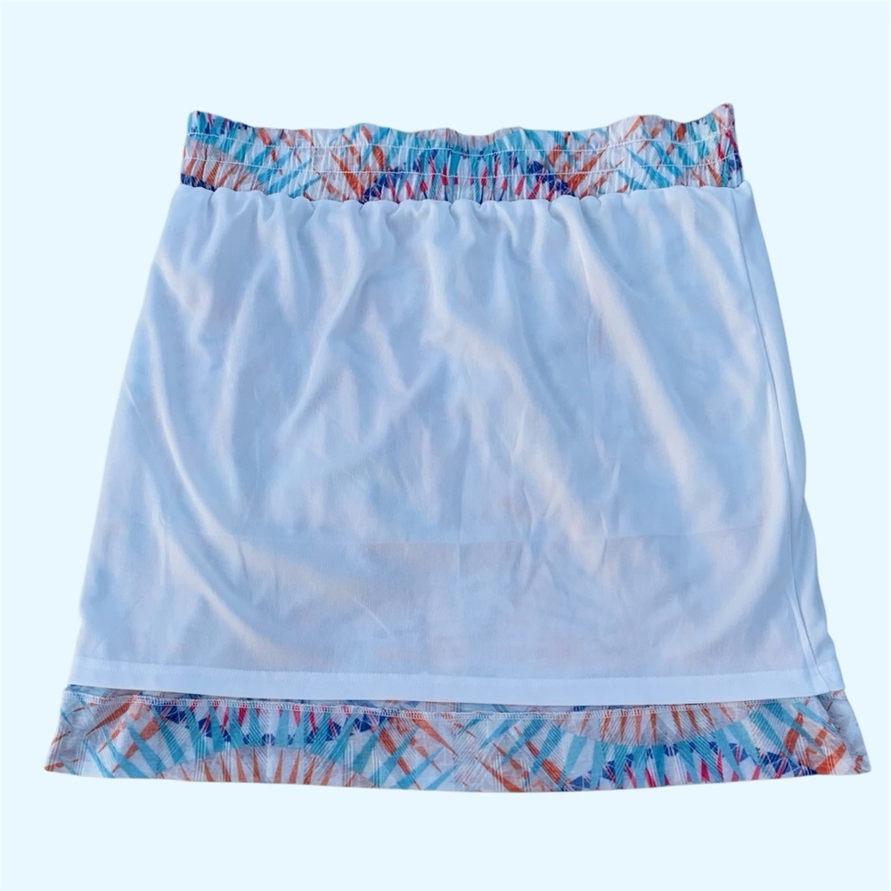 Colorful Y2K Geometric Medallion Print Knit Mini Skirt by Tribal Jeans Women’s L - Picture 3 of 7